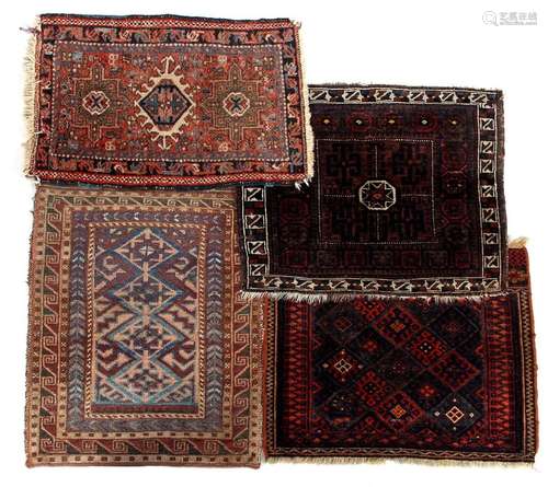 4 hand-knotted oriental rugs