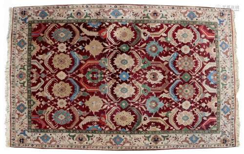 Hand-knotted Indian carpet
