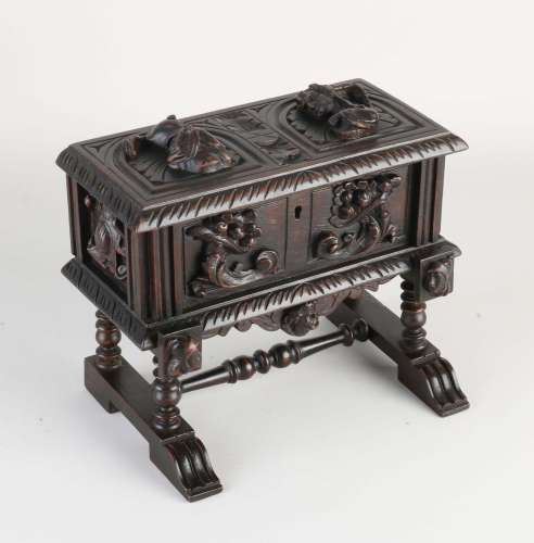 Antique French lidded box, 1880