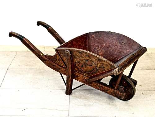 Antique Hindeloopen children's wheelbarrow