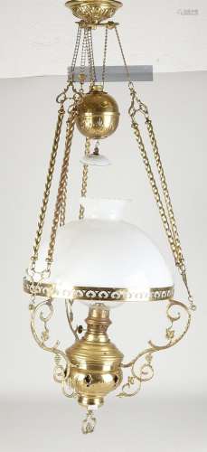 Antique hanging petroleum lamp