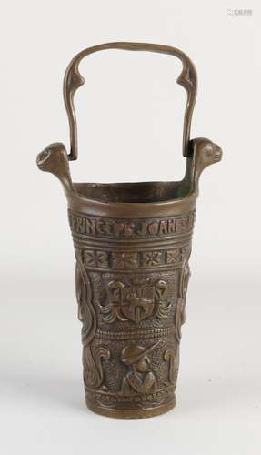 Bronze holy water container, 1900