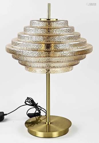 Brass table lamp, H 54 cm.