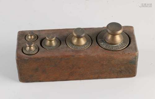 Antique weight block, 1900