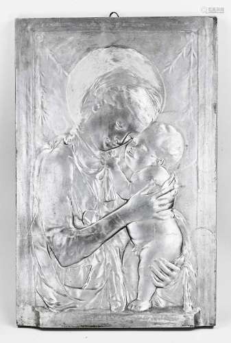 Religious wall plaque, Mary with child