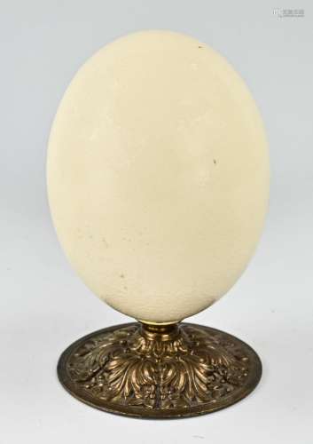 Ostrich egg on stand