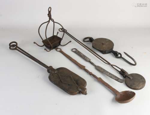 Various antique ironwork