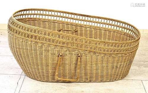 Antique wicker basket, 1900