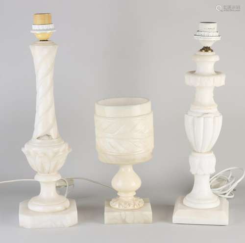 Three Italian lamp bases