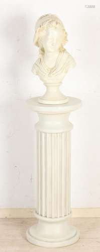 Bust on pedestal