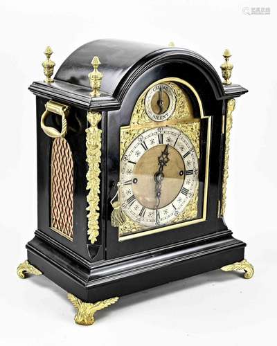 English Bracket clock, H 42 cm.