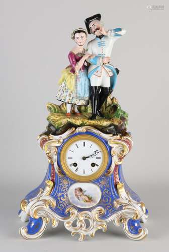 French Charles Dix mantel clock, 1840