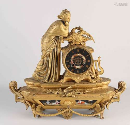 French Retour de Egypt mantel clock