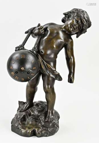 Antique French clock bearer, 1900