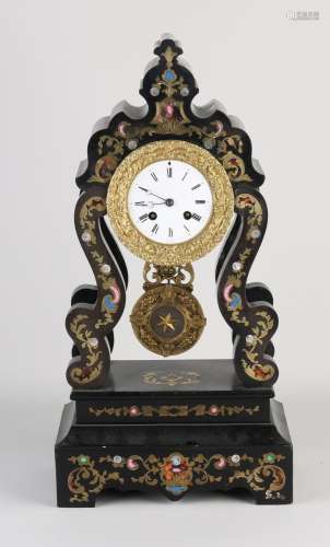 French portal clock, 1870