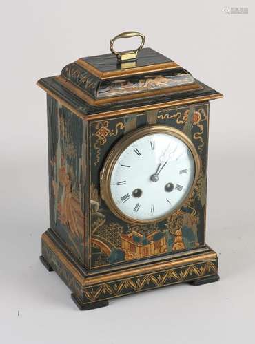 French lacquer mantel clock, 1890