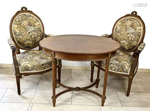 Two Pander chairs + table