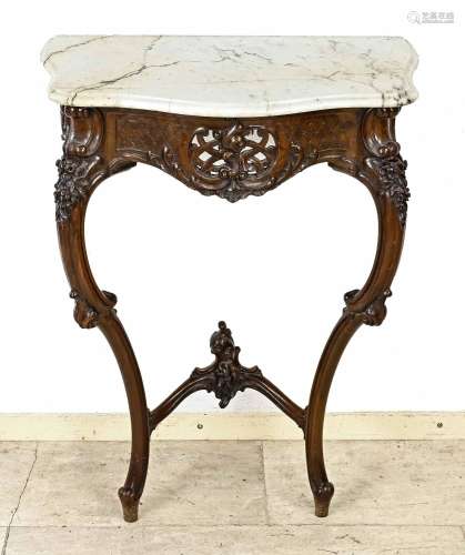 French wall console table