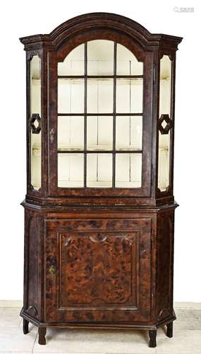 18th century display cabinet with old beer paint