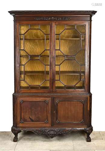 Antique English display cabinet, 1900