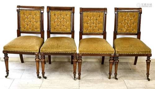 Four Gründerzeit chairs, 1880
