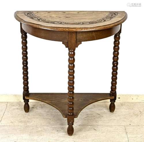 English crescent table, 1900