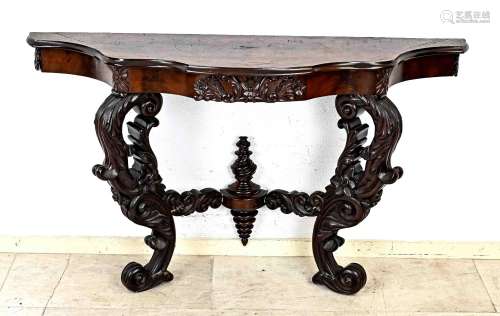 Antique mahogany console table, 1860