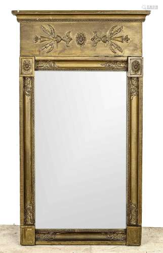 Empire mirror, H 106 x W 59 cm.
