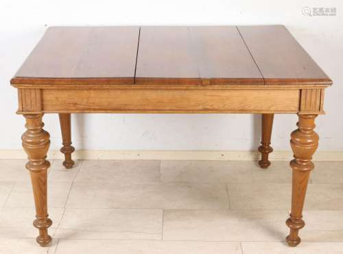 Large oak table, 1880