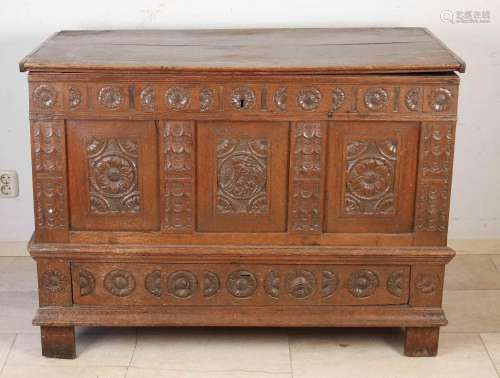 18th century carved chest