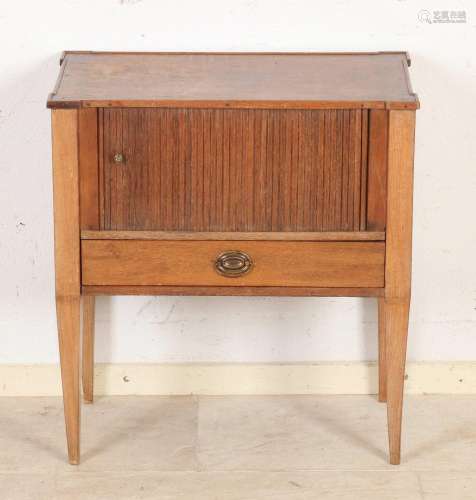 Bedside table with louver door, 1800