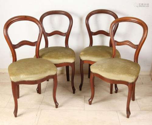 Four Biedermeier chairs