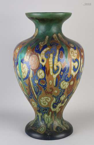 Antique Breetvelt vase, H 54 cm.