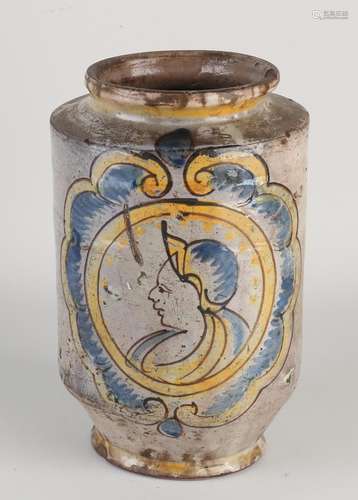 18th Century Albarello (apothecary's) jar