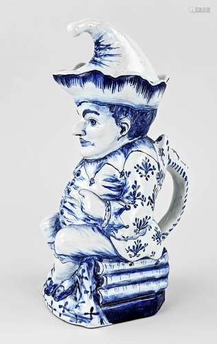 Old/antique Delft Toby jug, H 32 cm.