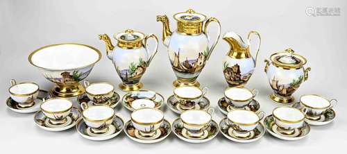 French Empire tea set, 1820