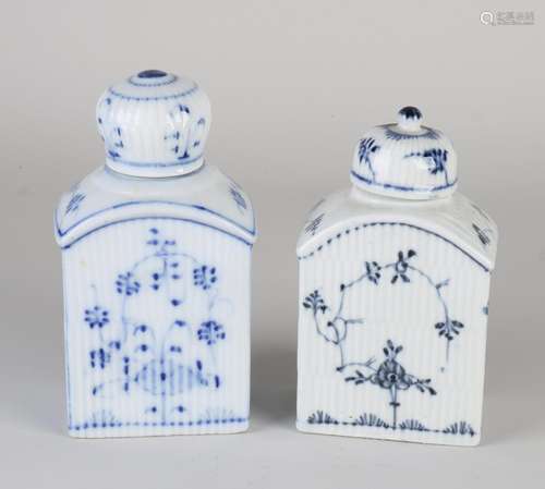 Two German tea canisters