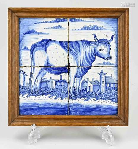 18th - 19th century tile tableau