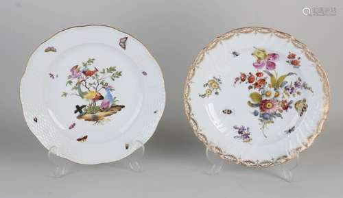 Two antique plates