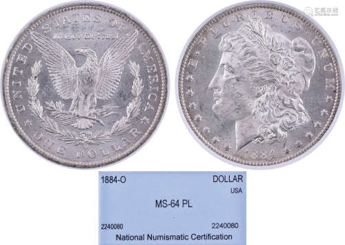 美國1884-O 摩根 $1 銀幣 #2240080