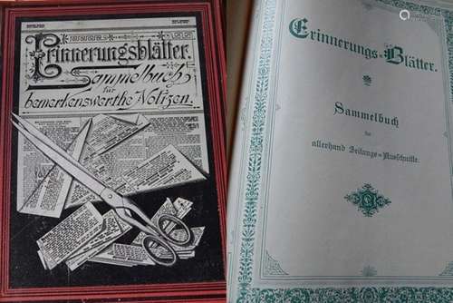 Album-Erinnerungsblätter,um 1920,ungebraucht