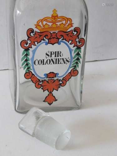 Aptheken-Glasgefäß "Spir Coloniens",Höhe ca.19,5cm...