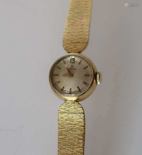 OMEGA Damenarmbanduhr,750er Gelbgold,brutto ca.33,11 Gramm