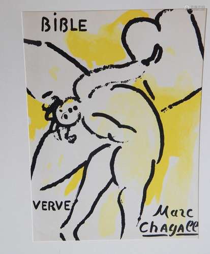 M.Chagall (1887-1985) "Titelblatt zu Verve 33/34,Bibel ...