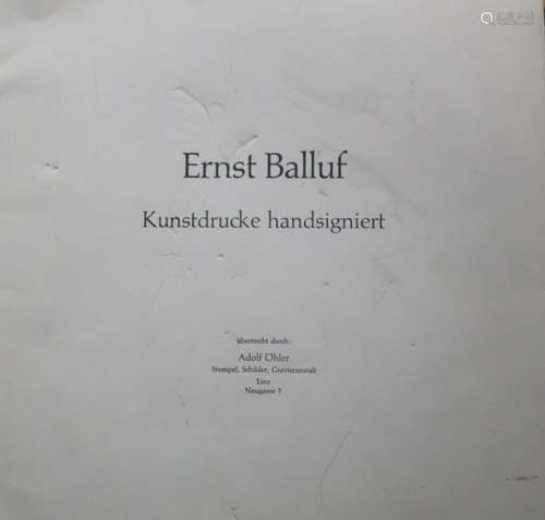 Ernst Balluf (1921-2008) Konvolut 4 Handdrucke,ungerahmt,zus...