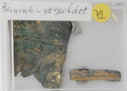 Konvolut römische,vergoldete Bronzestücke,zusammen