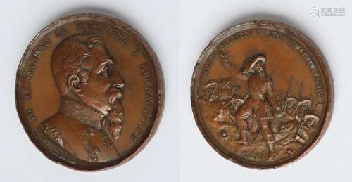 Medaille "Allessandro La Mormora"-1886, (Gründer d...