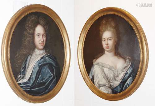 Damen-und Herrenportrait im 18.Jahrhundert