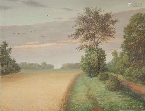 A.Leisemann "Sommerliche Landschaft"