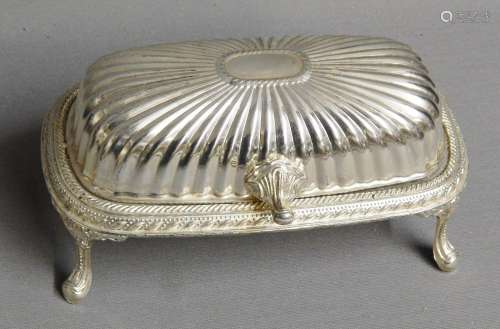 Kaviarschale ohne Glaseinsatz,silver plated,zissiliert,ca.20...